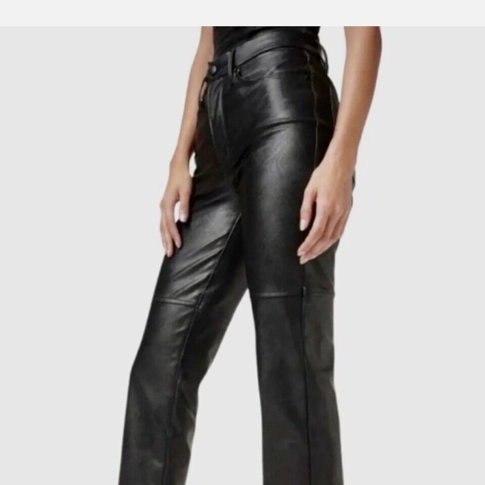 Gap Genuine Leather Boot Cut Pants